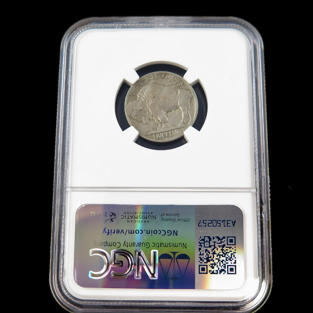 1917 Buffalo Nickel – Two Feathers Variety – NGC VF Details – Early U.S. Five Cent Coin - Black Market LLC