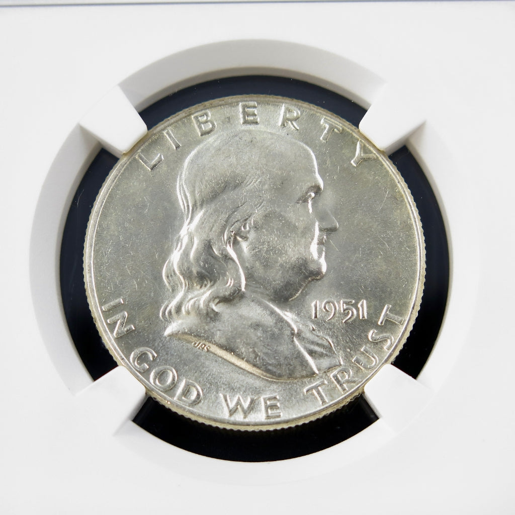 1951 Franklin Half Dollar – Bugs Bunny Variety – NGC MS61 – Certified U.S. Silver Coin - Black Market LLC