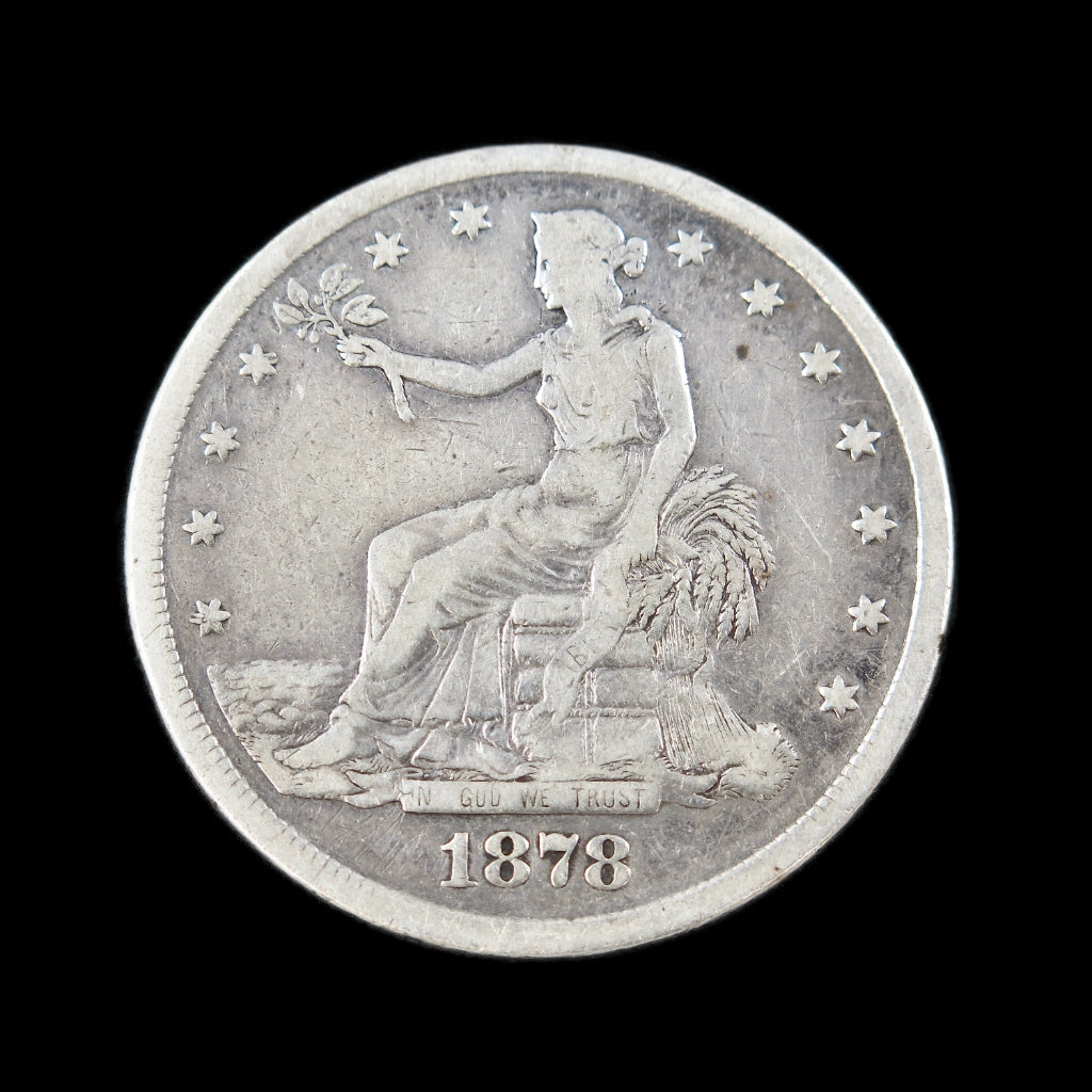 1878-S Trade Dollar – Raw Fine – Early U.S. Silver Dollar - Black Market LLC