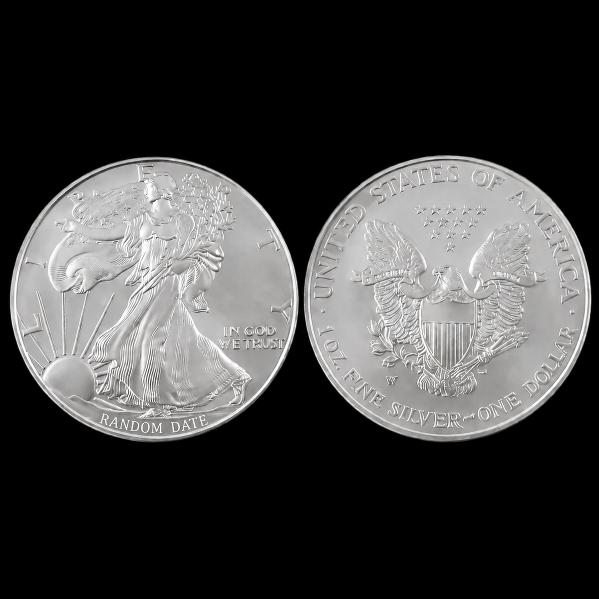 Modern American Silver Eagle MS69 coin with NGC Brown Label, showcasing the silver bullion coin with detailed eagle design.
