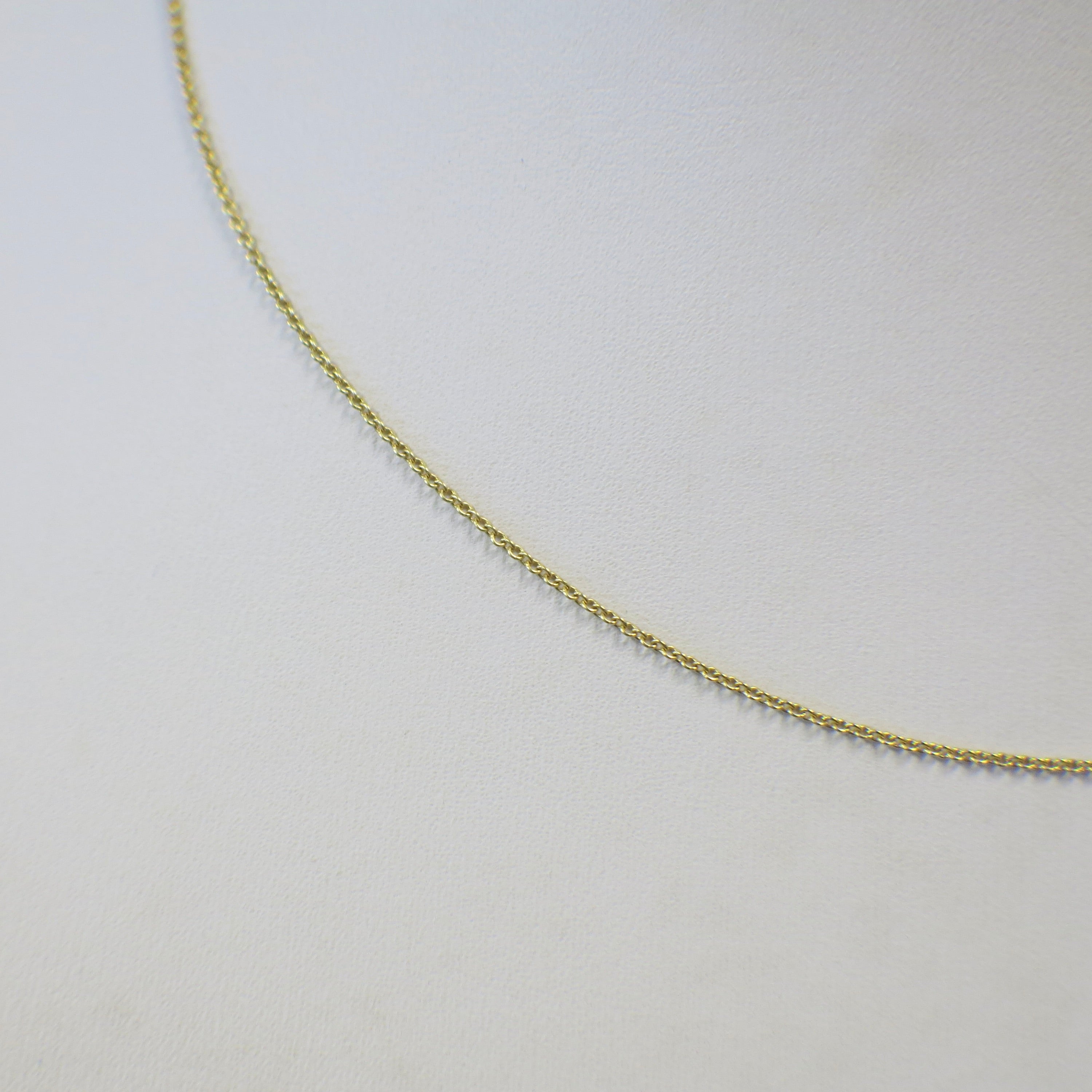 14K Yellow Gold Cable Chain Necklace – 16 Inch, .9MM, 1.1g - Black Market LLC