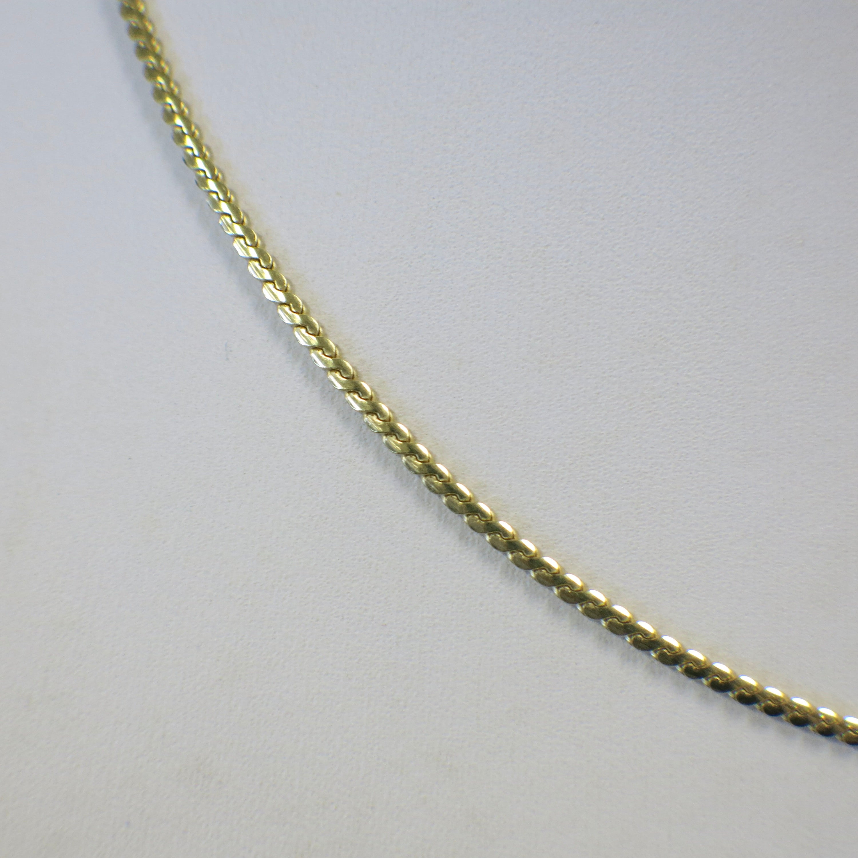 18K Yellow Gold Flat S Chain Necklace – 24 Inch, 1.8MM, 11.2g - Black Market LLC