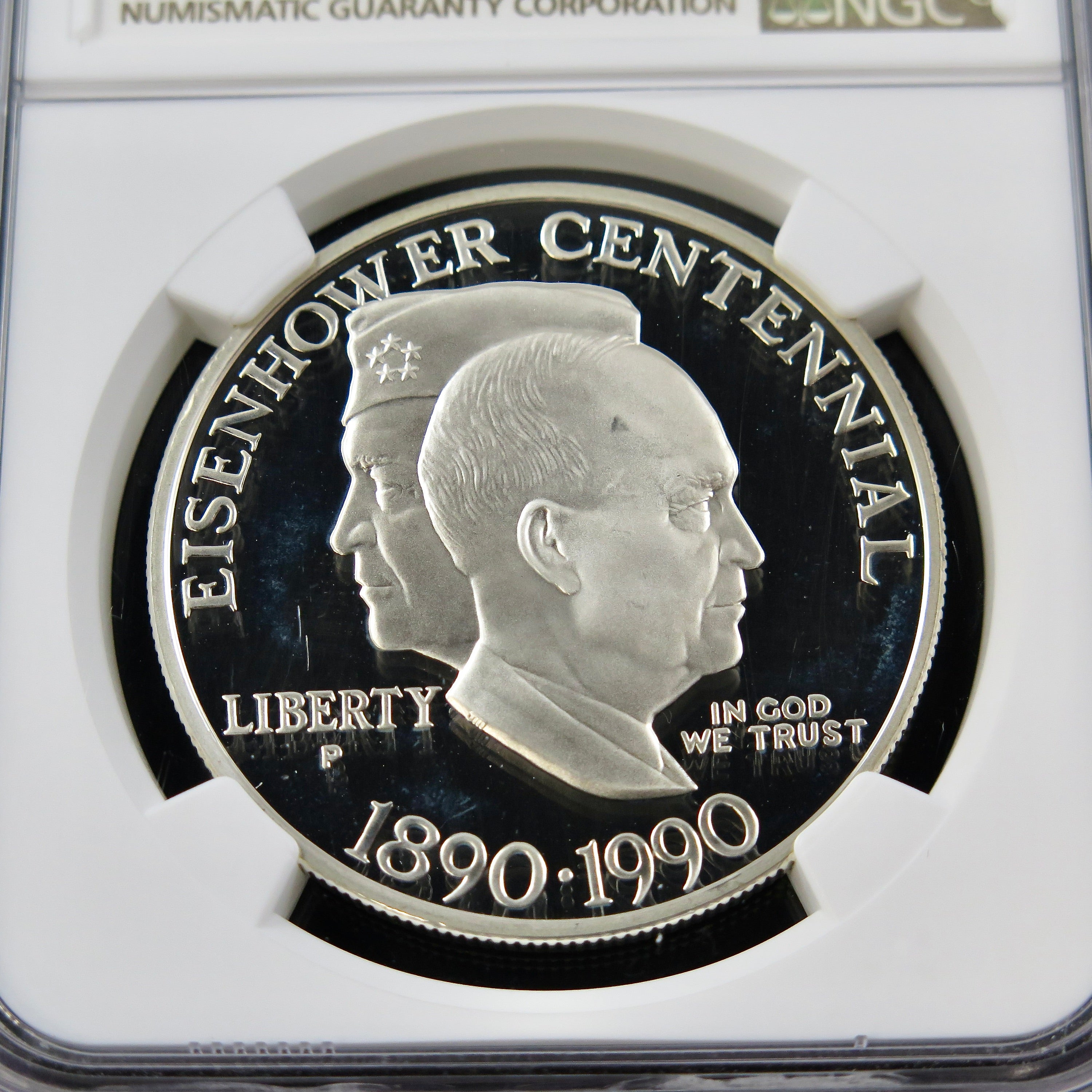 Eisenhower Silver Dollar 1990-P PF69 NGC Ultra Cameo