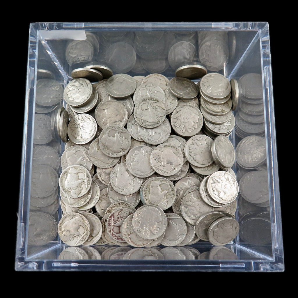 Buffalo Nickel Rolls – 40 Coins – Circulated – Bulk U.S. Coinage
