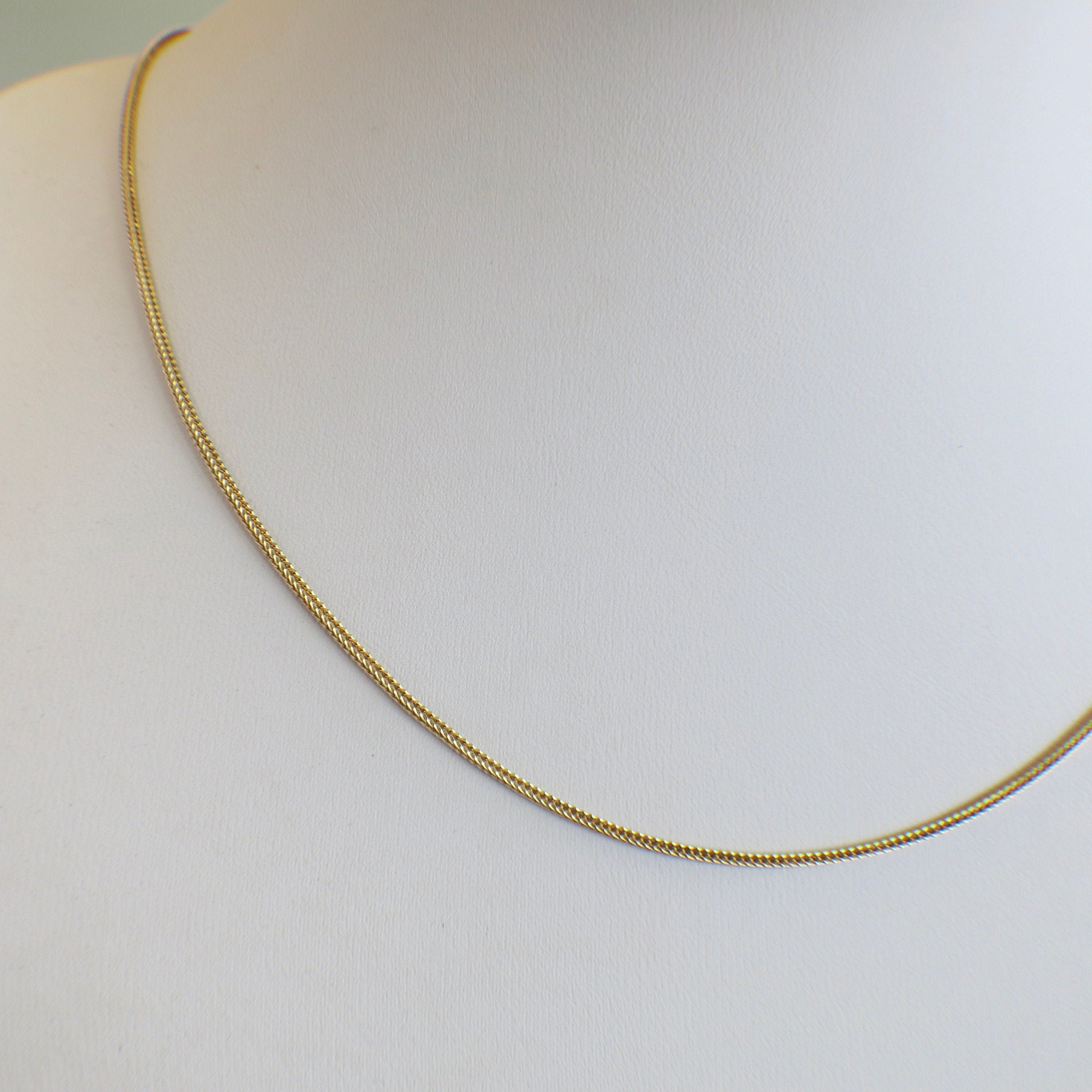14K Yellow Gold Herringbone & Box Chain Necklace – 18" Mixed Link, 2.5 mm - Black Market LLC
