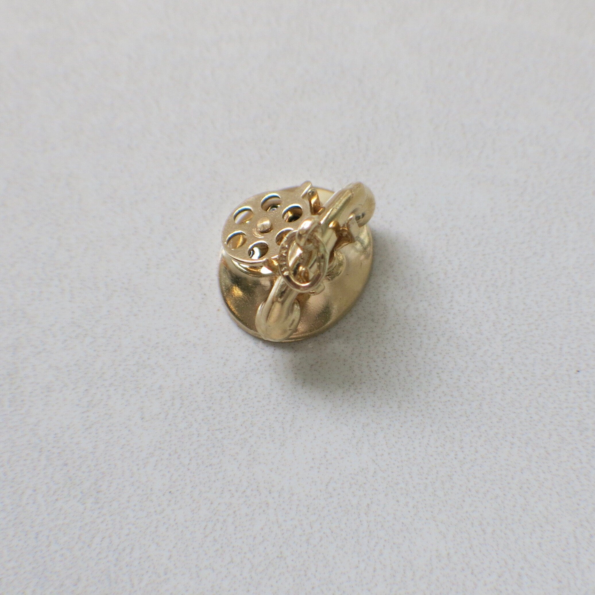 Vintage 14K Gold Rotary Telephone Charm | “I LOVE U” Dial Pendant - Black Market LLC