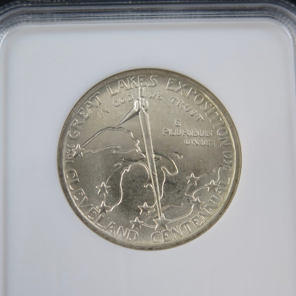 1936 Cleveland Centennial Half Dollar – NGC MS64 – Silver Commemorative - Black Market LLC
