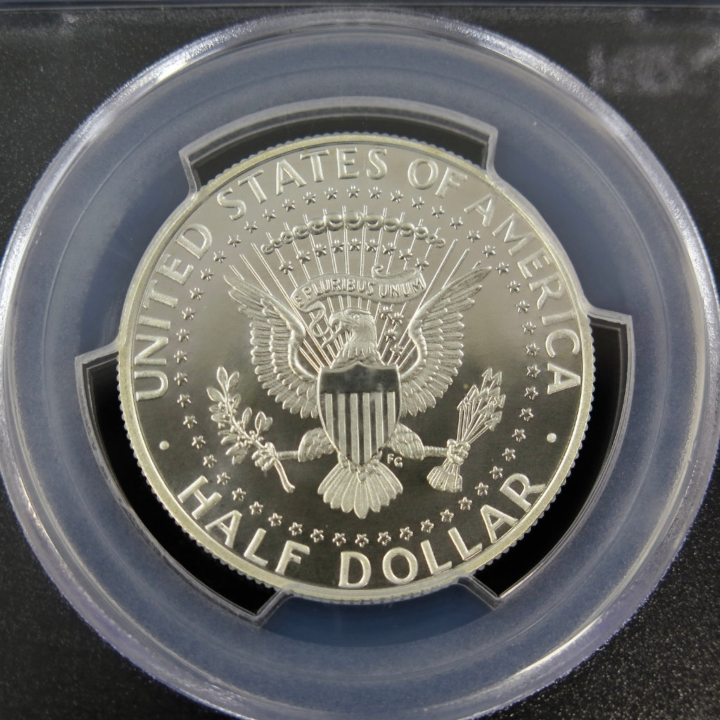 2014-S Kennedy Half Dollar PCGS MS70PL First Strike 50th Anniversary prooflike coin from Black Market LLC.