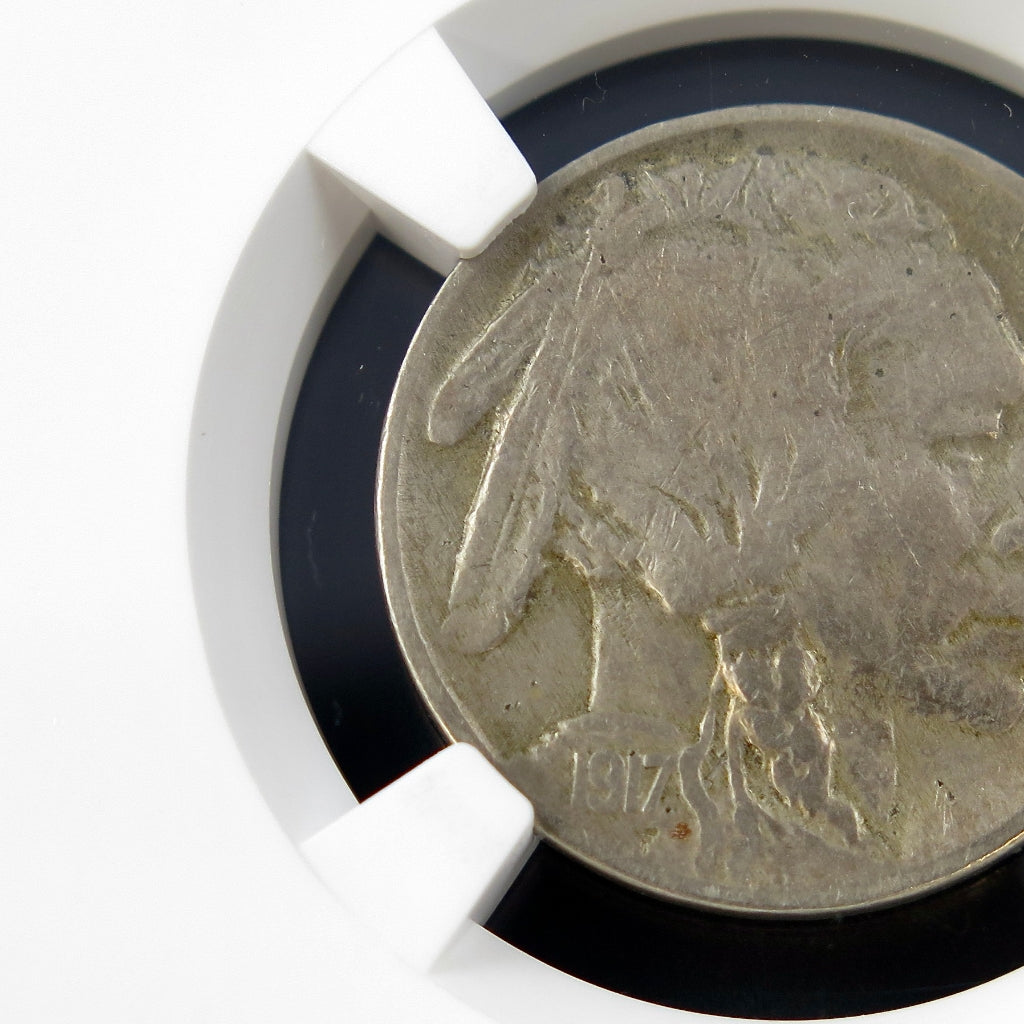 1917 Buffalo Nickel – Two Feathers Variety – NGC VF Details – Early U.S. Five Cent Coin - Black Market LLC