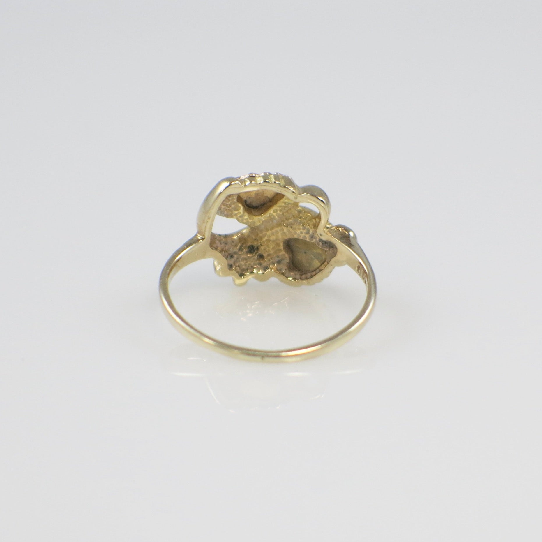 10K Yellow and Rose Gold Leaf Pinkie Ring – Size 2.5 - Black Market LLC