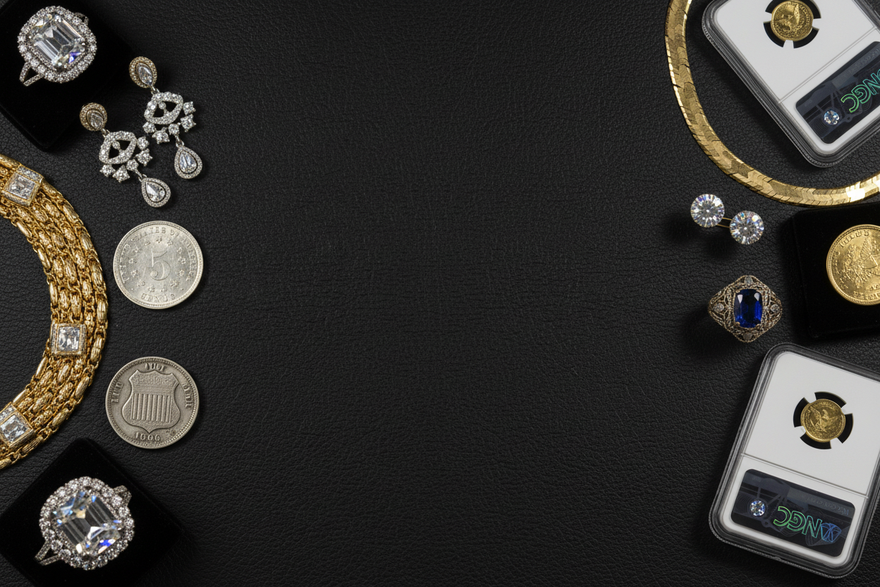 Estate Banner - Black Leather