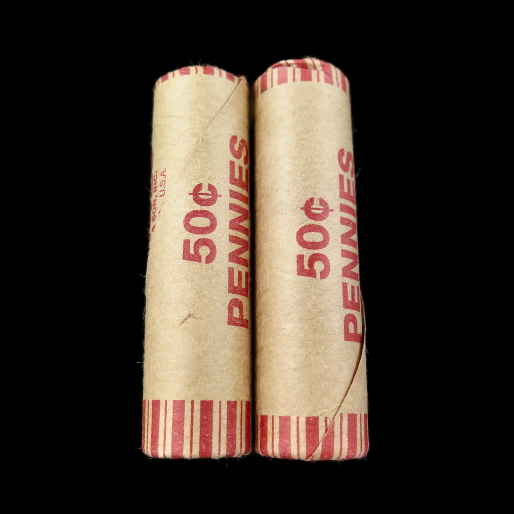 Indian Head Cent Rolls – 50 Coins – Circulated – Bulk U.S. Coinage