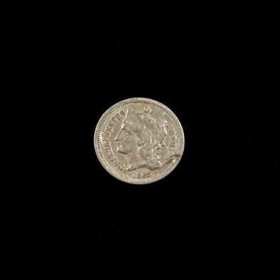 1865 Three Cent Piece (Nickel) DDO