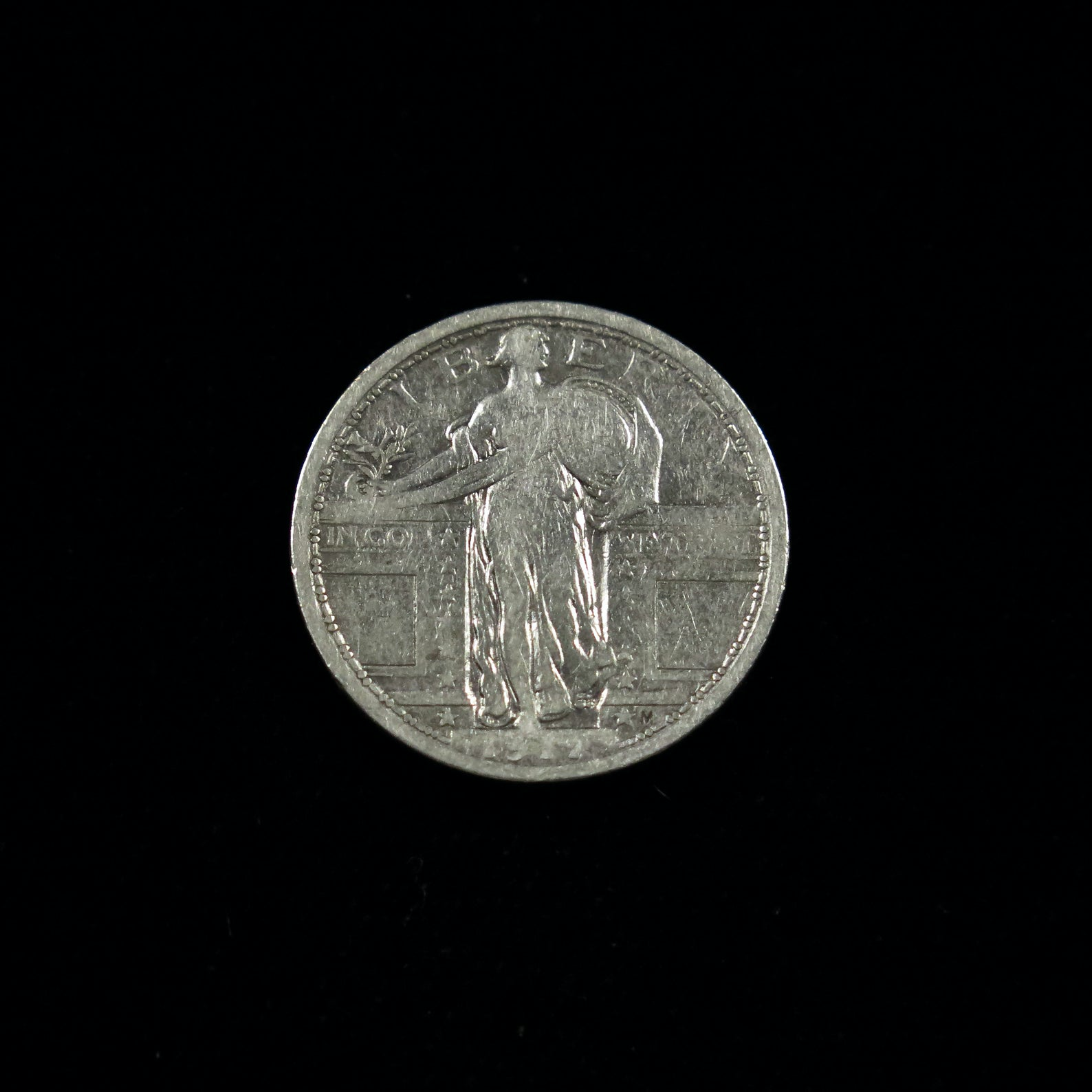 1917 Standing Liberty Quarter – Type 1 – Fine – Variety 1 – Raw U.S. Silver Coin - Black Market LLC
