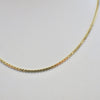14K Yellow Gold Flat Box Chain Necklace | 20 Inch, 2.5 mm Wide, 13g Vintage Unisex - Black Market LLC