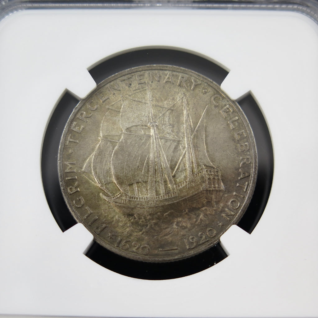 1920 Pilgrim Tercentenary Half Dollar – NGC MS65 – Silver Commemorative - Black Market LLC
