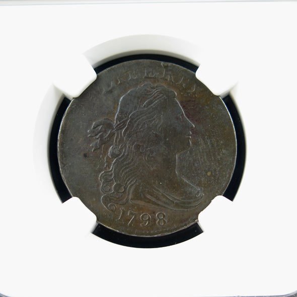 1798 Draped Bust Large Cent – S-174 Second Hair – NGC VF Details