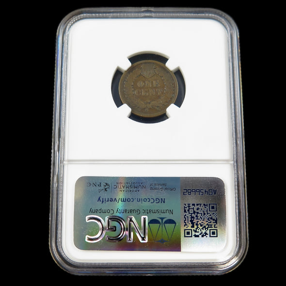 1894/1894 Indian Head Cent – FS-301 Repunched Date – NGC Good Details – Early U.S. Copper Coin