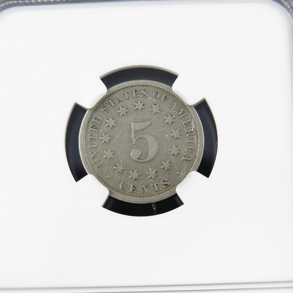 1879 Shield Nickel – NGC VF25 – Key Date Five Cent Coin