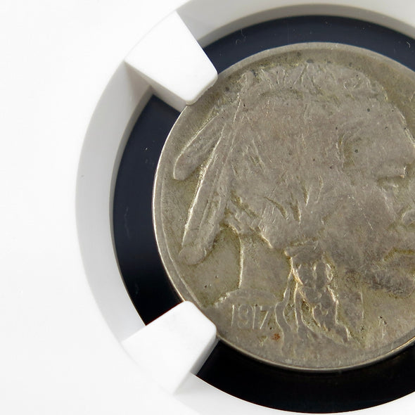 1917 Buffalo Nickel – Two Feathers Variety – NGC VF Details – Early U.S. Five Cent Coin