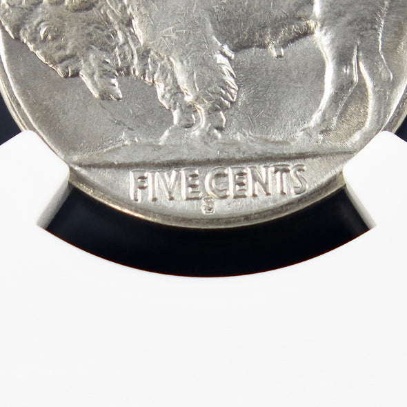 1936-S/S Buffalo Nickel – FS-501 Repunched Mintmark – NGC MS63 – Early U.S. Five Cent Coin