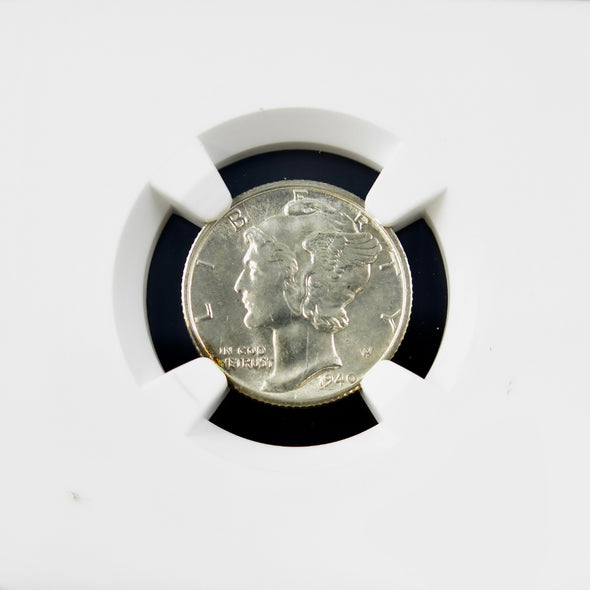 1940-S Mercury Dime – NGC MS64 FB – Certified U.S. Silver Coin