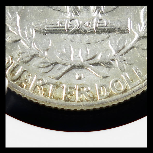 1964-D Washington Quarter – D/D Repunched Mintmark – NGC AU58 – Certified U.S. Silver Coin (Copy)