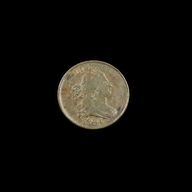 1804 Half Cent Draped Bust Crosslet 4 No Stems