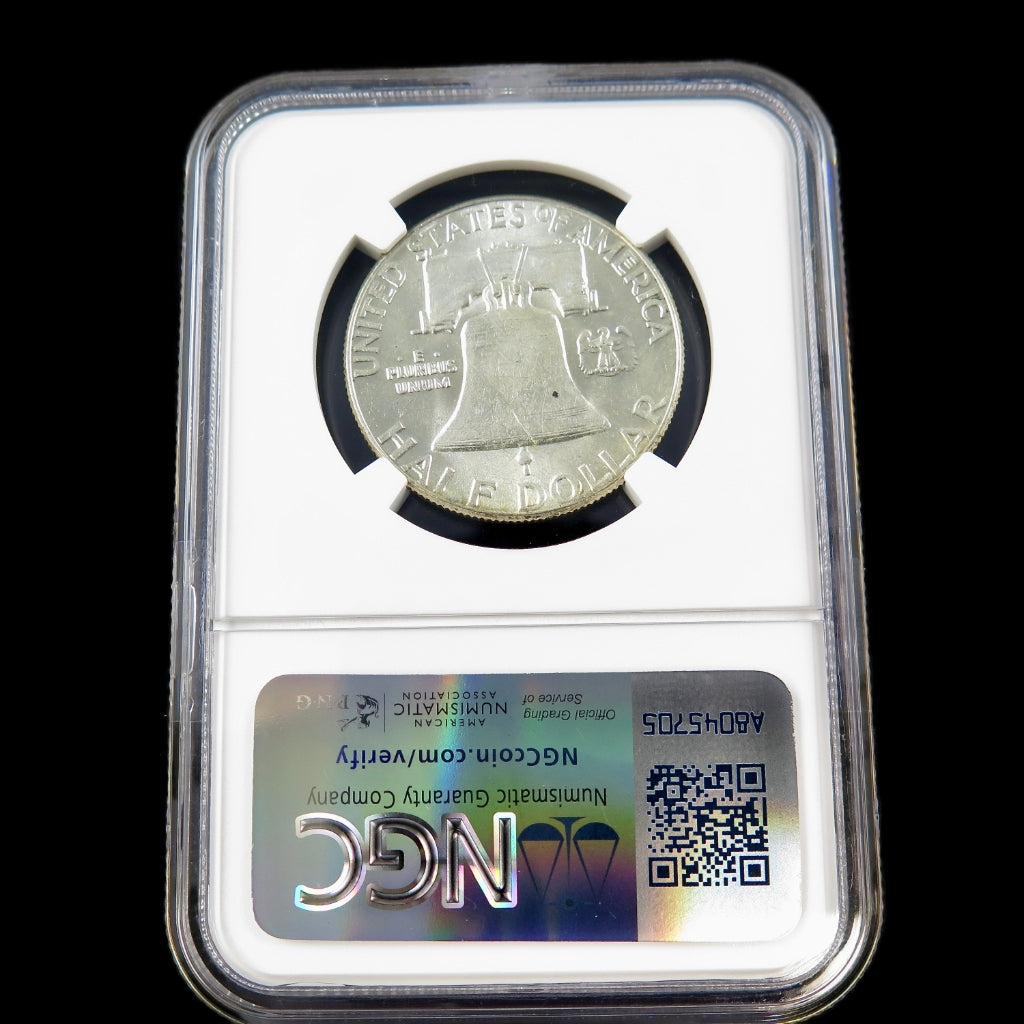 1951 Franklin Half Dollar – Bugs Bunny Variety – NGC MS61 – Certified U.S. Silver Coin - Black Market LLC