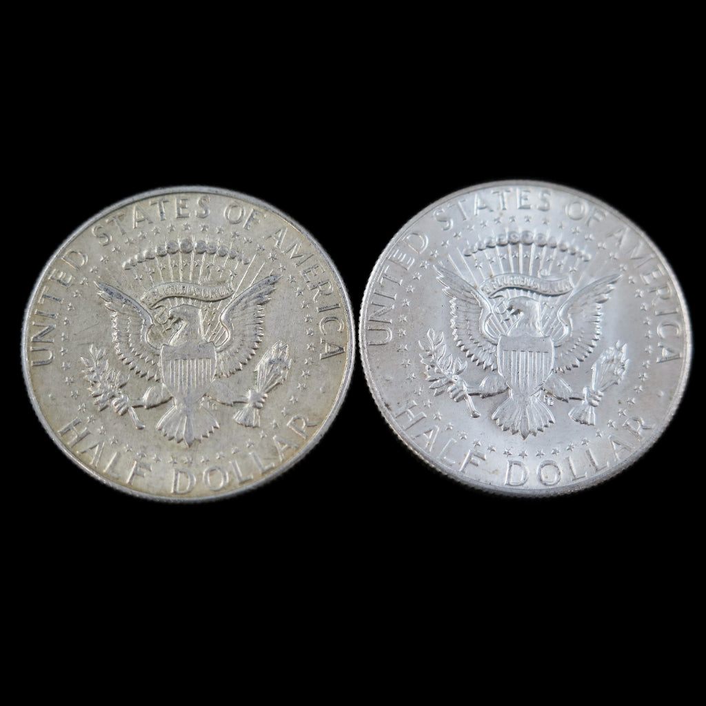 40% Silver Kennedy Half Dollars $1 Face Value (2 Coins)