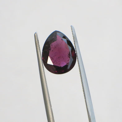 2.93 Carat Pear Cut Rhodolite Garnet Loose Gemstone | 10x8mm Purplish-Red