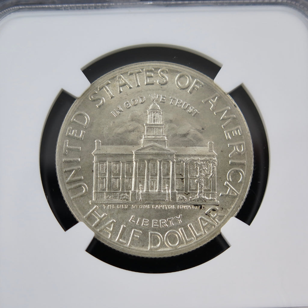 1946 Iowa Centennial Half Dollar – NGC MS64 – Silver Commemorative - Black Market LLC
