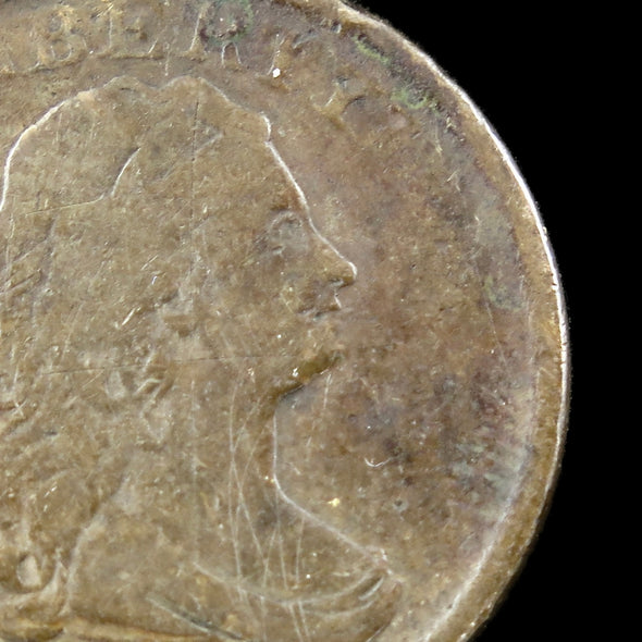 1804 Draped Bust Half Cent – Spike Chin C-5 Variety – Historical U.S. Copper