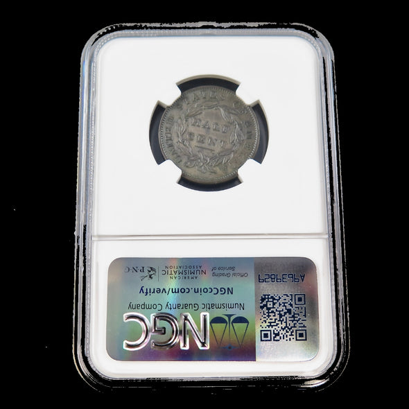 1833 Classic Head Half Cent – NGC Details – Cohen #1 Variety – Early U.S. Copper Coin