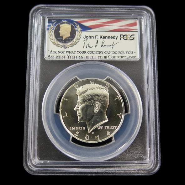 2014-D Kennedy Half Dollar – PCGS MS70 – First Strike – 90% Silver – 50th Anniversary Issue