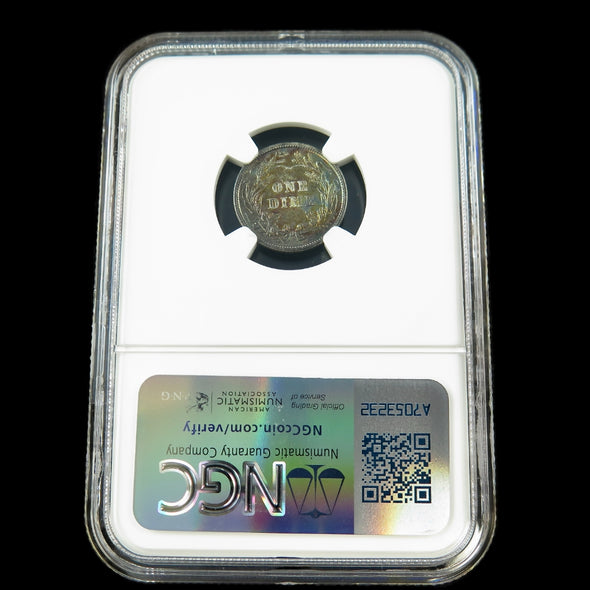 1910 Barber Dime – NGC Unc Details – Early U.S. Silver Coin