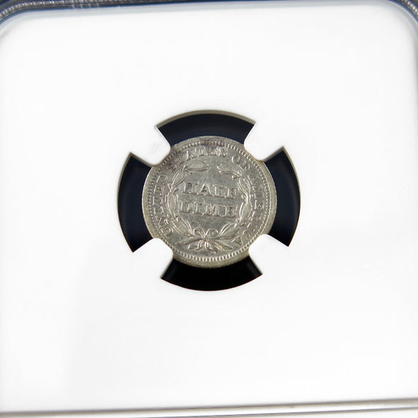 1844 Seated Liberty Half Dime – NGC AU53 – Early U.S. Silver Coin