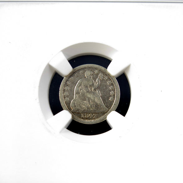 1842 Seated Liberty Half Dime – NGC VF Details – Early U.S. Silver Coin