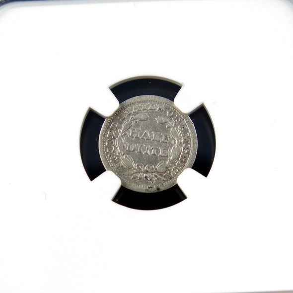 1842 Seated Liberty Half Dime – NGC VF Details – Early U.S. Silver Coin