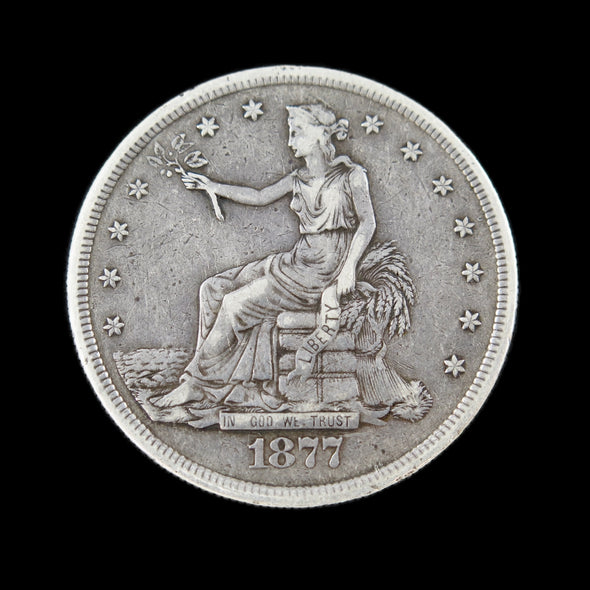 1877-S Trade Dollar – Raw EF – Early U.S. Silver Dollar