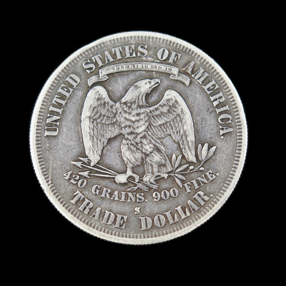 1877-S Trade Dollar – Raw EF – Early U.S. Silver Dollar