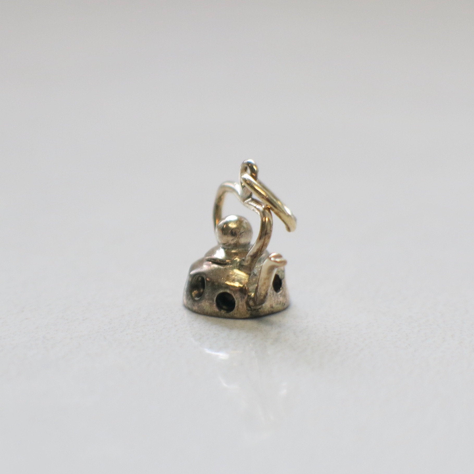 Vintage 14K Gold Tea Kettle Coffee Pot Charm | Pendant for Bracelet or Necklace - Black Market LLC