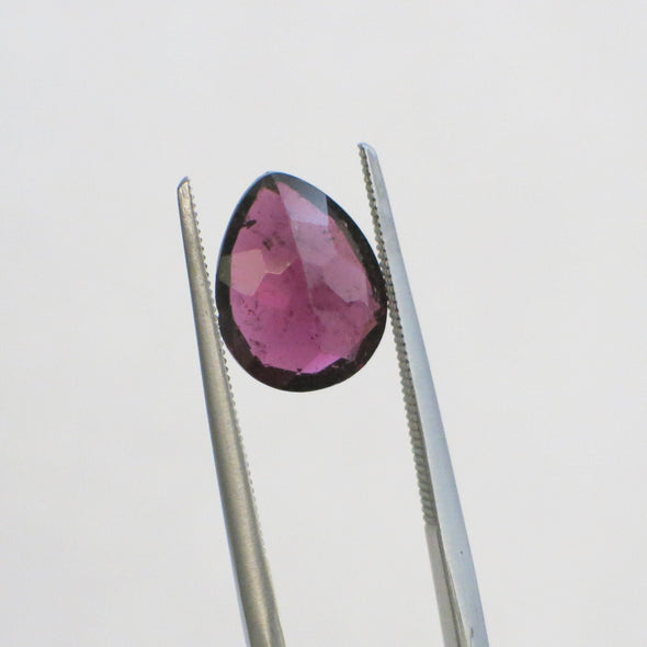 2.93 Carat Pear Cut Rhodolite Garnet Loose Gemstone | 10x8mm Purplish-Red