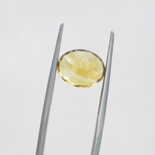2.78 Carat Citrine Oval Cut Loose Gemstone – 10x8mm Yellow-Orange Quartz