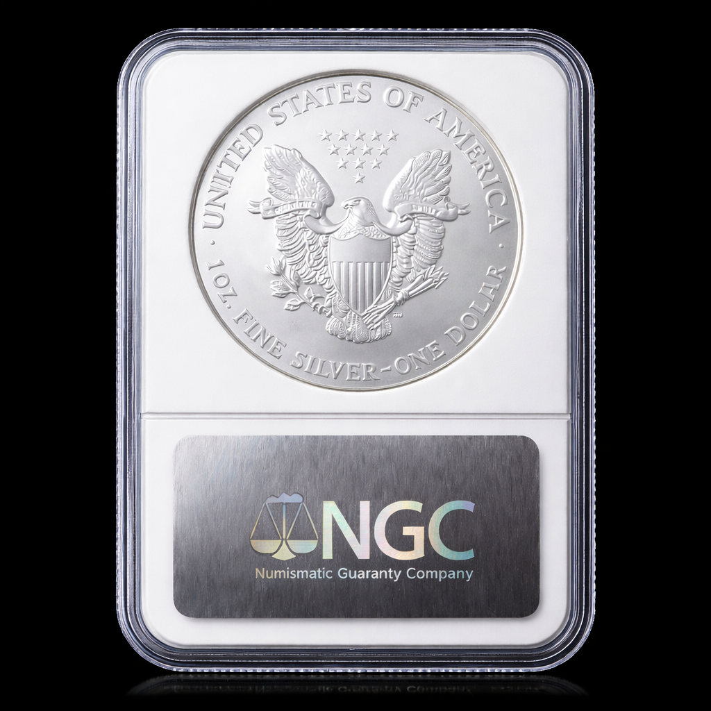 American Silver Eagle MS69 – NGC Brown Label – Random Date