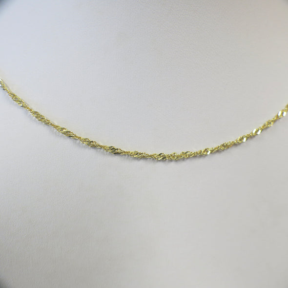 14K Yellow Gold Rope Chain Necklace – 20 Inch, 2MM, 4.1g