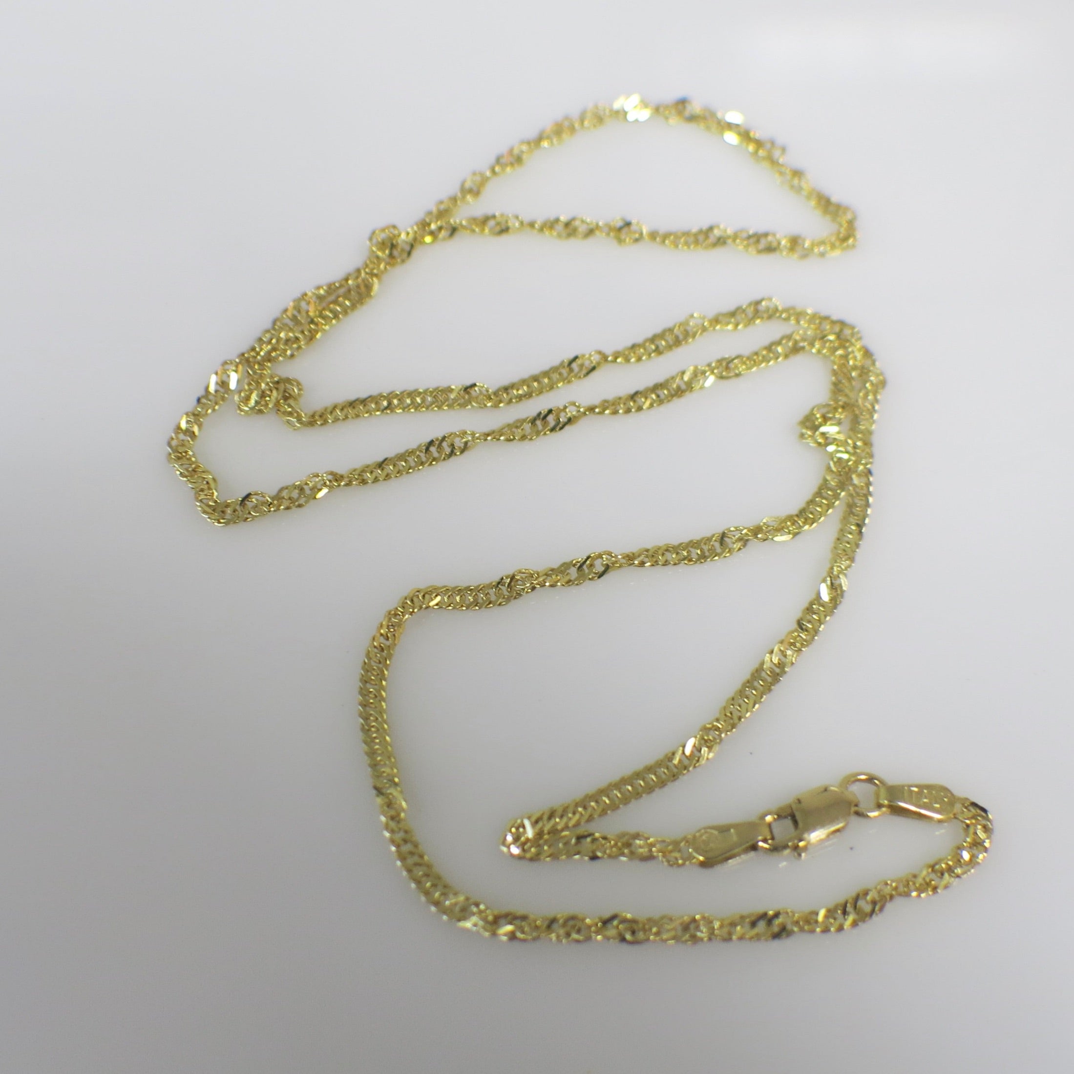 14K Yellow Gold Rope Chain Necklace – 20 Inch, 2MM, 4.1g - Black Market LLC