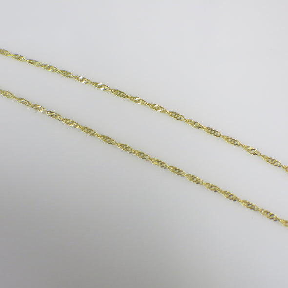 14K Yellow Gold Rope Chain Necklace – 20 Inch, 2MM, 4.1g