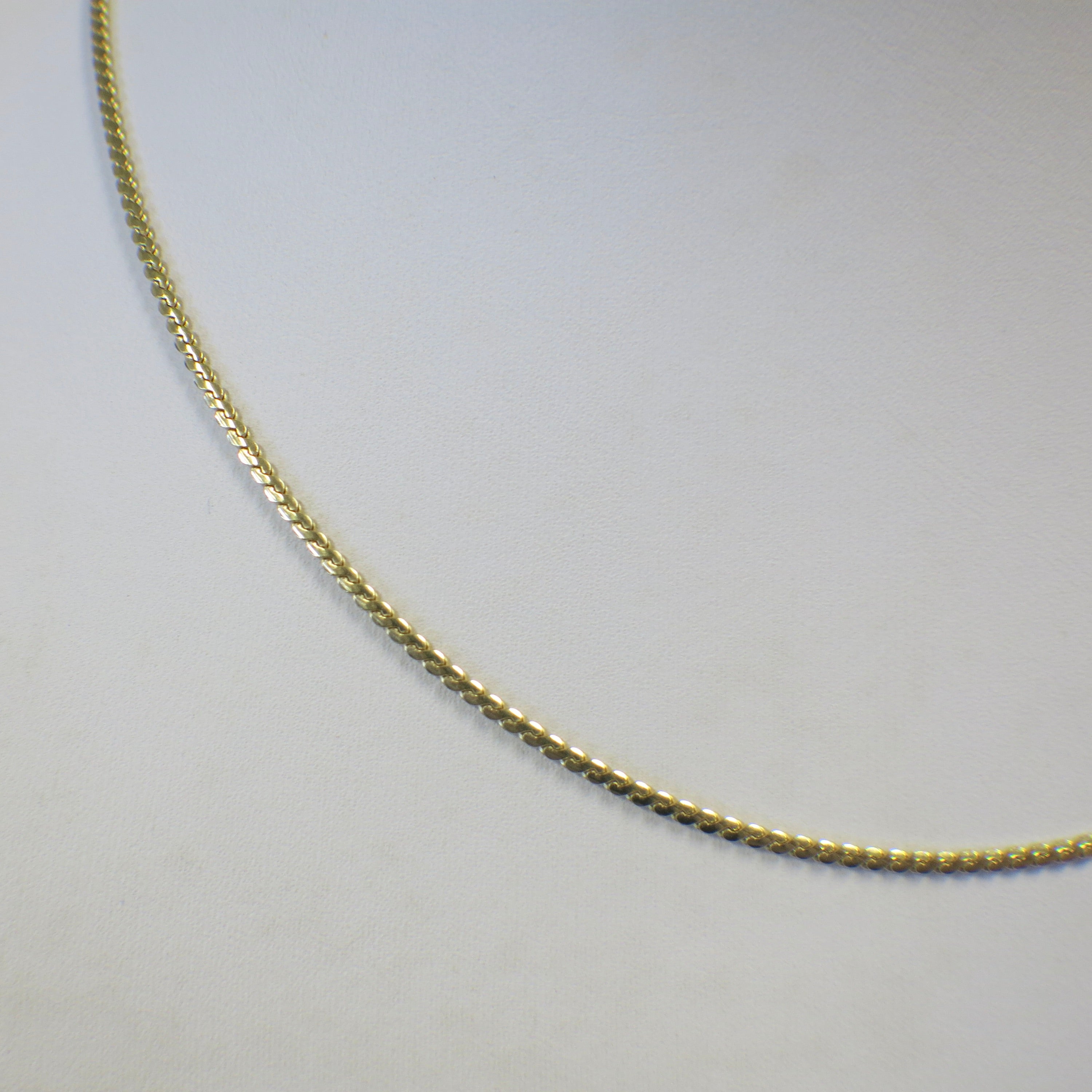 18K Yellow Gold Flat S Chain Necklace – 24 Inch, 1.8MM, 11.2g - Black Market LLC