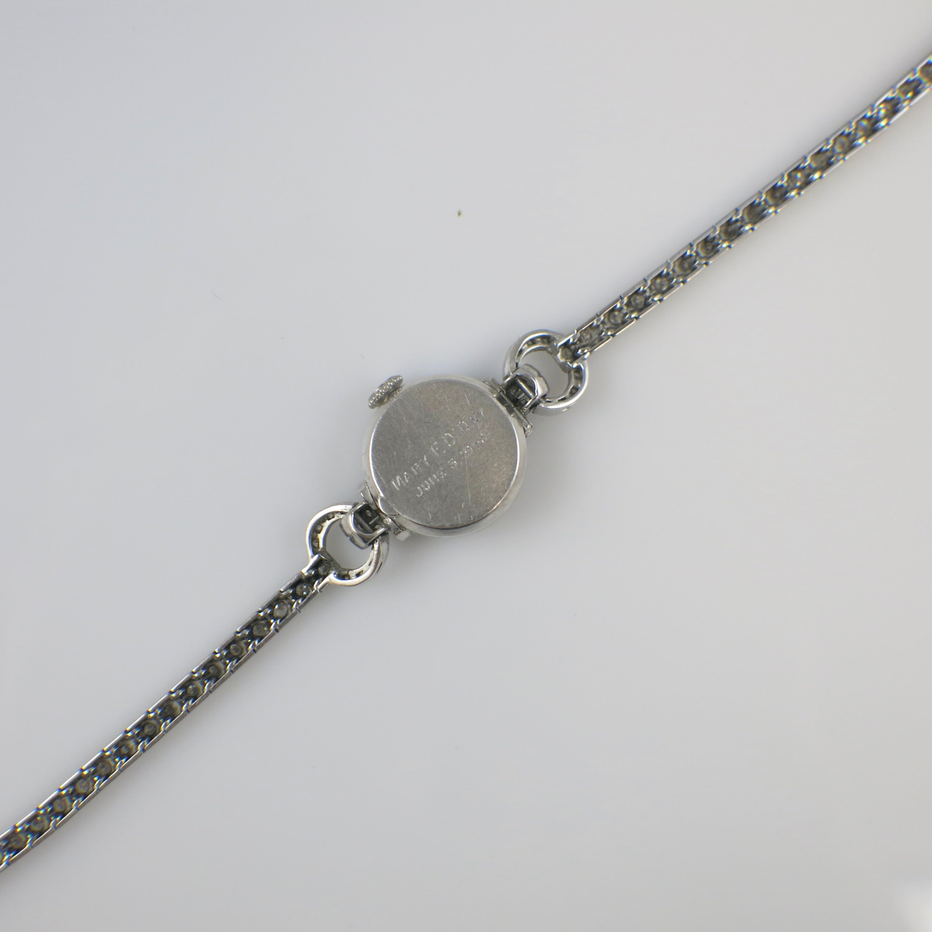 Vintage 1940 Hodgson, Kennard & Co. 14K Gold Ruby and Diamond Watch Bracelet (1.46ctw Diamonds, Natural Rubies, Cresarrow Case, Non-Working) - Black Market LLC